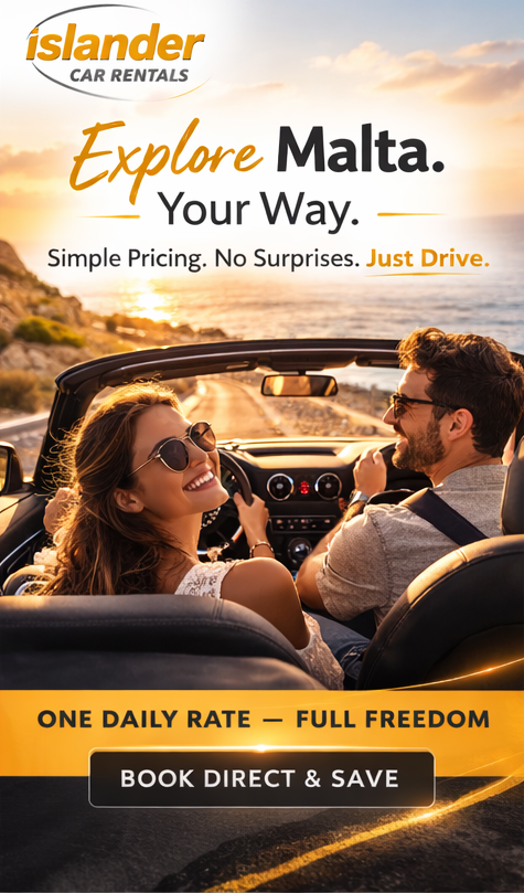 Explore Malta your way with Islander car rental